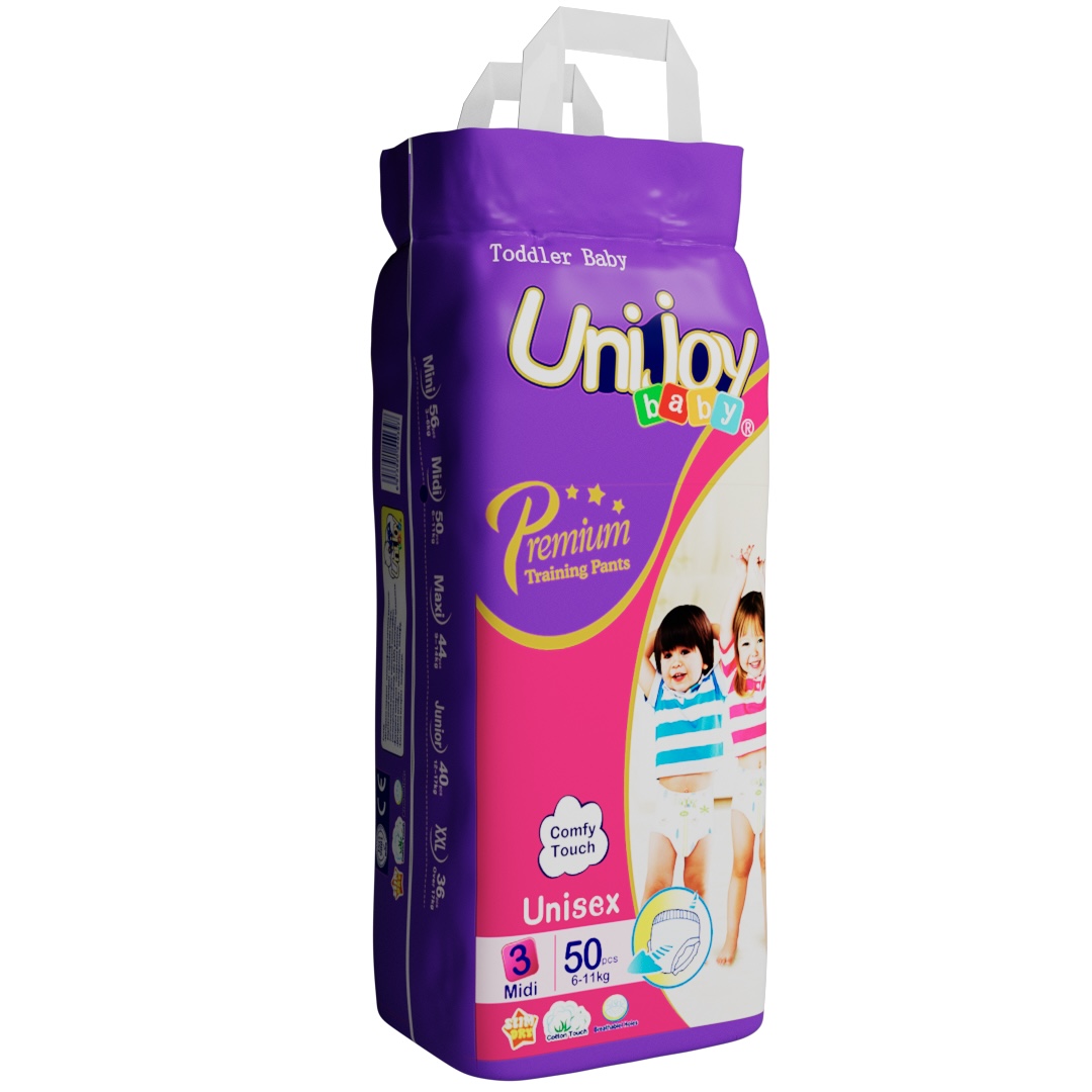 Ультратонкі підгузки-трусики Unijoy Premium M (6 - 11 кг), 50шт. Бренд – Unijoy. Постачальник – ТОВ "Гігієніка".